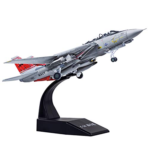 Lose Fun Park 1: 100 Modelo de avión Militar America F-14 Aleación Fundida a Presión Modelo de avión de Combate