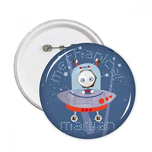 L'Univers et l'espace extraterrestre Voyage broches rondes badge Button Vêtements Décoration Cadeau 5 pcs L