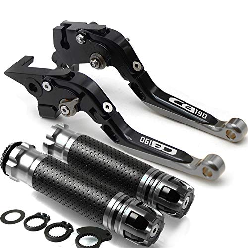 luobu Pedales de Embrague para H-Onda CB190 2015 2016 2017 2017 2018 CB190R CB190 Motorcycle Freno Manija Motocicleta Ajustable Embrague Dembrague Handbar Palancas de Freno (Color : H)