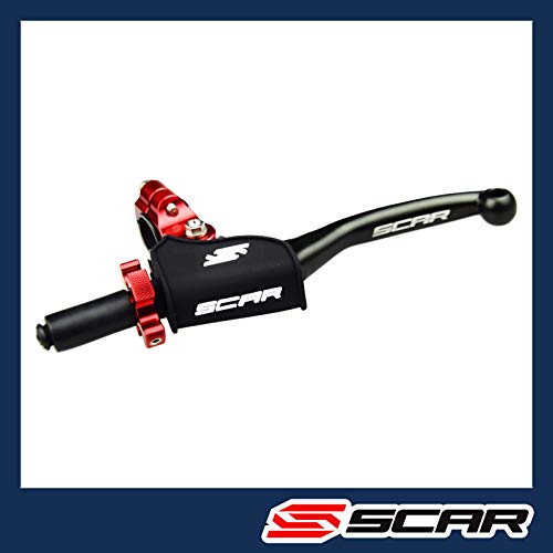 Maneta Completa de Embrague SCAR compatible con H.O.N.D.A YAMAHA KAWASAKI S.U.Z.U.K.I CRF YZF KXF RMZ - Rojo