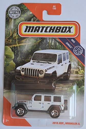 Matchbox 2018 Jeep Wrangler JL [Rubicon] 64/100, blanco perla