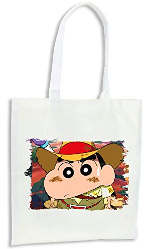 MERCHANDMANIA Pack 2 Bolsas Shinchan Serie Dibujos PELICULA Cocina Compra Kitchen