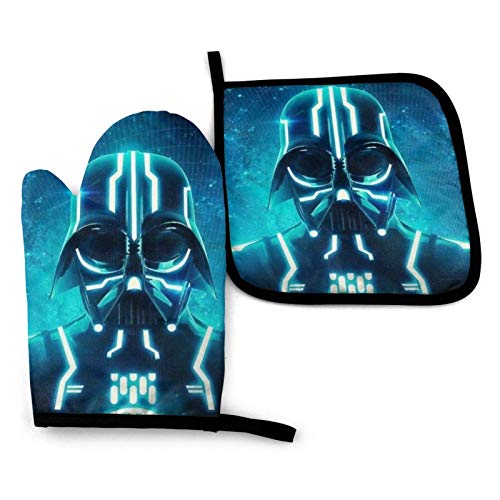 Mitones De Horno Y Juegos De Ollas Darth Vader Antideslizante Guantes De Horno Microondas Resistente Al Calor Guantes De Cocina Juegos De Guantes Para Horno