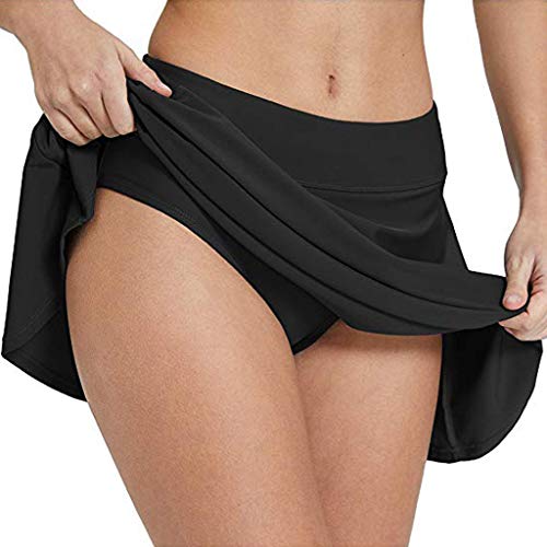 Mujer Playa Falda Corta Riou Falda de baño de Cubierta de Moda Sexy Belly Color Sólido Falda Corta Bikini Falda Brasileno Bikini Tangas Traje de baño Bikinis Bottoms