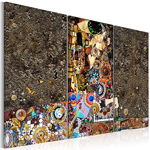 murando Cuadro Acústico Gustav Klimt 135x90 cm XXL Impresión Artística 3 Piezas Lienzo de Tejido no Tejido Estampado Decoración de Pared Aislamiento Absorción de Sonidos l-C-0001-b-f