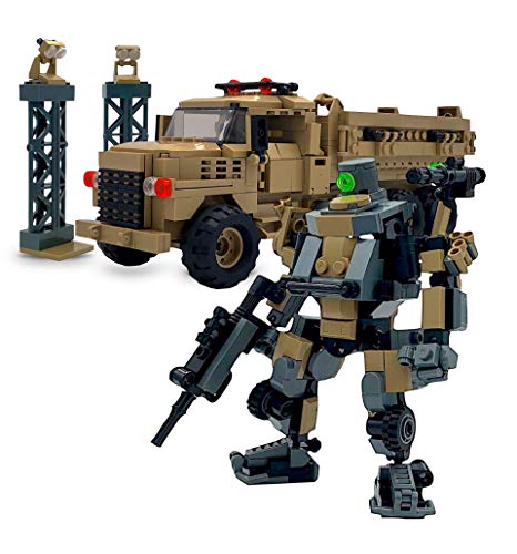 MyBuild Mecha Frame Armed Forces Mech Stryker y MTVR Truck Building Ladrillos Set 7001