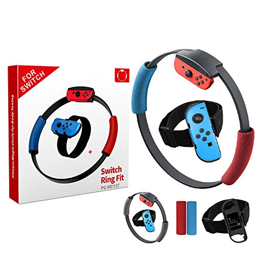 N/A Correa elástica ajustable para la pierna, banda deportiva con agarres para Nintend Switch Joy-con, juego de aventura