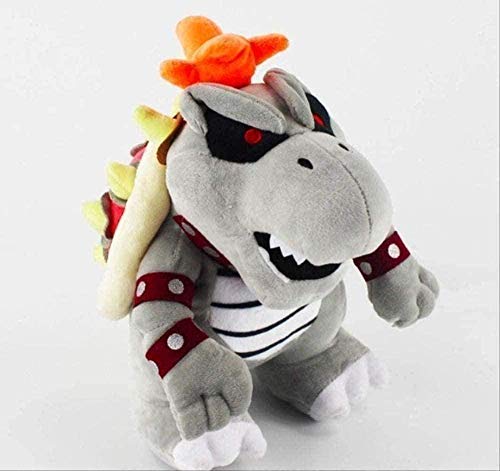 NC86 Peluche - Super Mario Bros Plush 3D Land Bone Dragon Refuerza Dry Bones Muñecos de Peluche 25Cm