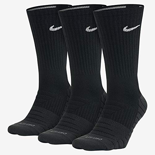 NIKE Nk Evry MAX 3Pr Calcetines de Entrenamiento, Unisex Adulto, Negro (Black/Anthracite/(White), S