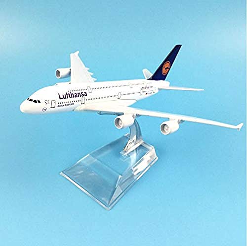 NUOYAYA Diecast avión de Metal modelos de avión avión juguetes Kit Lufthansa Airbus a380 artesanía Retro Metal recuerdo decoración del hogar juguete Airbus