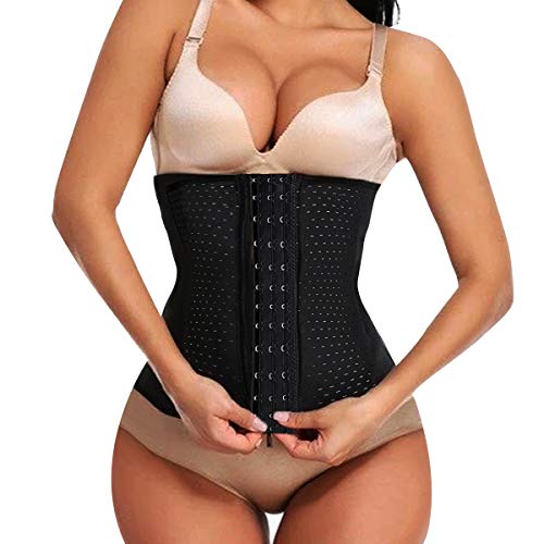 O³ Corset Reductor Adelgazante Mujer – Tallas S – XXXL | Fajas Reductoras Adelgazantes para Body Mujer Lola Pink– Fajas Colombianas Cómodas y Ligeras –Negro XL/42