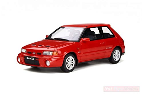 Otto Mobile OTTOMOBILE OT255 Mazda 323 GT-R Blaze Red SQ 1:18 MODELLINO Die Cast Model Compatible con