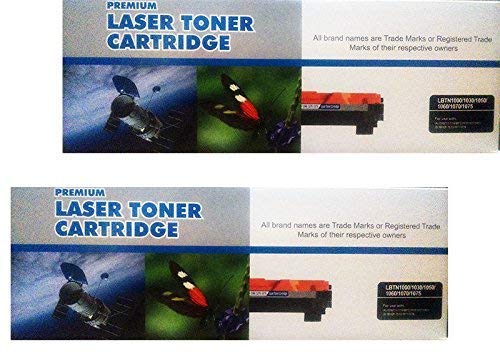 Pack 2 Unidades Toner Sustituto Brother TN1000/1030/1050/1060/1070/1075 para impresoras Brother DCP1510 DCP1512 DCP1610W HL1110 HL1112 HL1210W MFC1810 MFC1910W