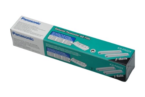 Panasonic KX-FA52X - Pack de 2 Rollos Termo - Transfer, 90 páginas, Negro