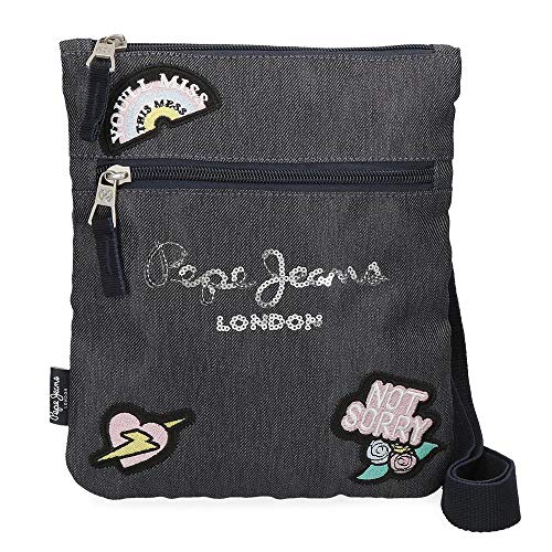 Pepe Jeans emi Bandolera Plana Azul 20x24 cms Poliéster