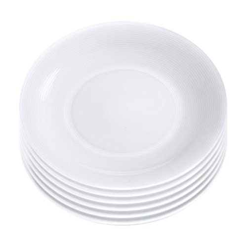 Pierre Cardin 91991 Plato Llano Porcelana, Multicolor, 25 cm, Set de 6