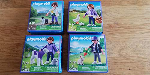 PLAYMOBIL Special Edition Set - 70371, 70372, 70263, 70289 - Animales y agricultores - Edición Pascua