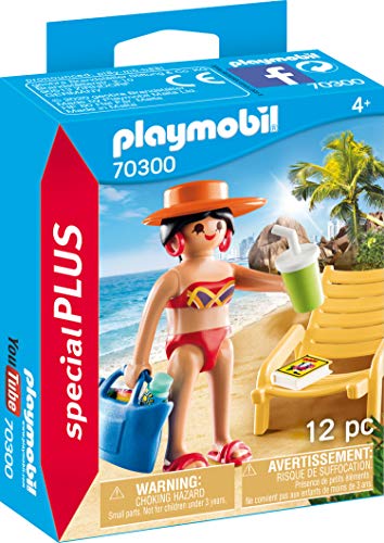 PLAYMOBIL Special Plus 70300 Urlauberin con Tumbona a Partir de 4 años