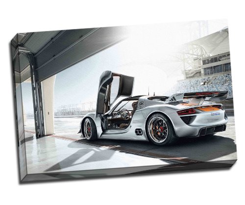 Póster de Porsche 918 sobre lienzo, 76,2 x 50,8 cm