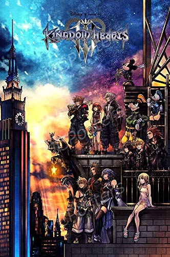 Posters - Kingdom Hearts III 3 PS4 Xbox ONE Poster Glossy Finish - NVG259 12x18inch(30x45cm)