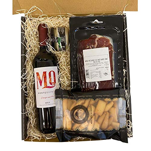 Regalo Lote Picoteo 10 - Vino Montequinto con ibéricos y Queso Deliex