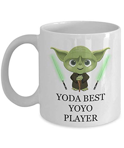 Regalos de cumpleaños para jugadores de Yoyo Amantes de los deportes Star Wars Jedi Fans Aniversario Divertido Navidad personalizado Día de San Valentín Taza de café personalizada