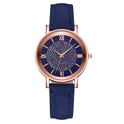 Reloj de pulsera, reloj para mujer, relojes impermeables para mujer Reloj elegante clásico con correa de cuero Reloj de cuarzo regalos para mujer