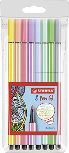 Rotulador STABILO Pen 68 - Estuche con 8 colores