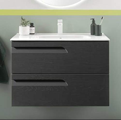 ROYO Vitale Mueble+Lavabo 2 Cajones F-39 Gris Nature - Medida: 60 CMS