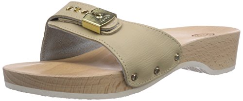 Scholl PESCURA Wedge Sand, Zuecos para Mujer, 40 EU