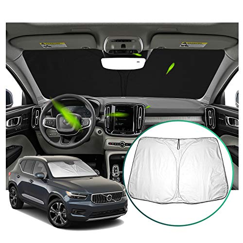 SHAOHAO Parasol para ventana delantera de coche con protección UV para todo tipo de clima, sol y nieve XC40 CMA 2018+(timón izquierdo)