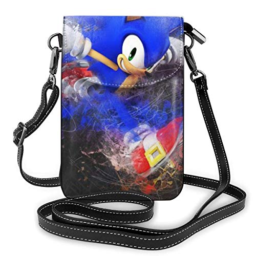 shenguang Sonic Advance légers petits sacs à bandoulière en cuir sacs à main pour téléphone portable pochette de voyage sac à bandoulière portefeuille avec fentes pour cartes de crédit