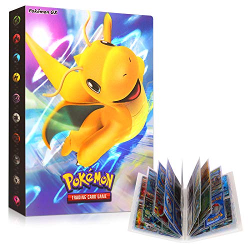 Sinwind ÁLbumes de Tarjetas Coleccionables, Pokemon Cartas Álbum, Comercio Tarjeta Álbum, Álbum de Cartas Coleccionables, Pokémon Titular de Tarjetas (Dragonite)