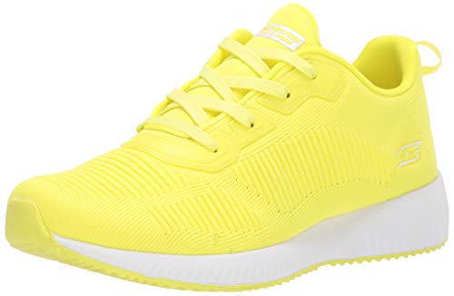 Skechers - Bobs Squad-Glow Rider - Zapatillas para mujer, Amarillo (Amarillo Neón), 40 EU