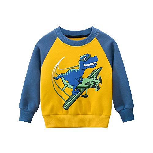 Snyemio Niño Sudadera Casual Otoño Pulóver Manga Larga Camiseta Tops Blusas 2-7 Años Invierno Pulóver Bebés Deportiva