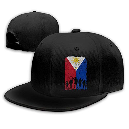 Soldados de la bandera de Filipinas Veteranos Hombres Mujeres Gorra de béisbol lisa ajustable Gorra de camionero