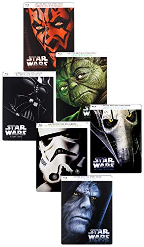 Star Wars: Episodes I - VI Complete Steelbook Collection [6Blu-Ray] [Region Free] (Audio español. Subtítulos en español)