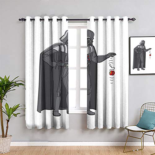 Star Wars Humor Yoyo - Cortinas opacas para dormitorio (42 x 54 pulgadas)