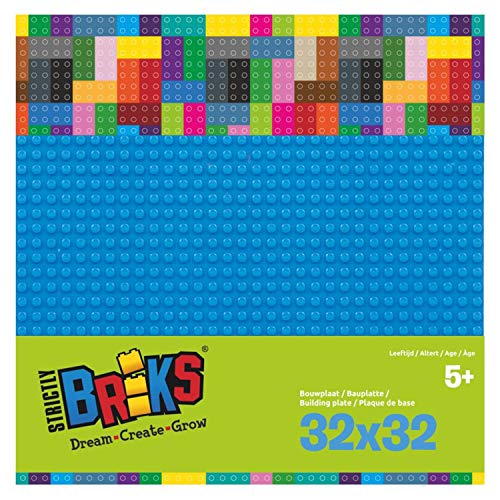 Strictly Bricks ST-LBP32BL - Plato bajo (32 x 32 cm), Color Azul