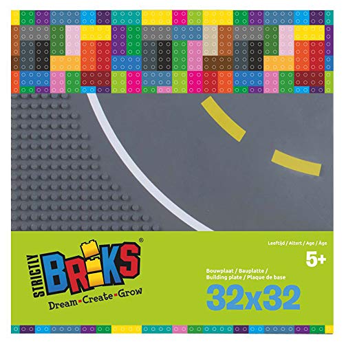 Strictly Bricks ST-LRDC322DG - Placa de Base (Curvada, 32 x 32 cm), Multicolor