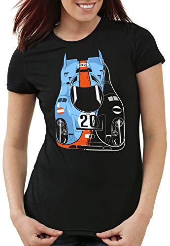 style3 917K Campeón Camiseta para Mujer T-Shirt le Mans Coche de Carreras, Talla:S