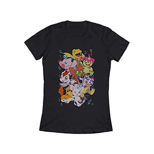 Tops de Mujer/Women's Digimon Digital World NX02 Cotton Fashion tee Shirts Novedad Impresa Camiseta para Mujer/Amigas XX-Large