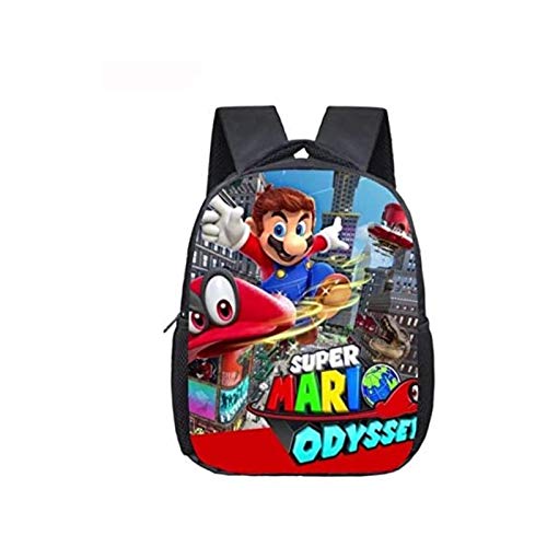 Tutui Sonic Super Mario - Bolsa escolar de 13 pulgadas Mario Bros Sonic Boom Erizo de jardín de infancia bolsas de libros para niños y bebés