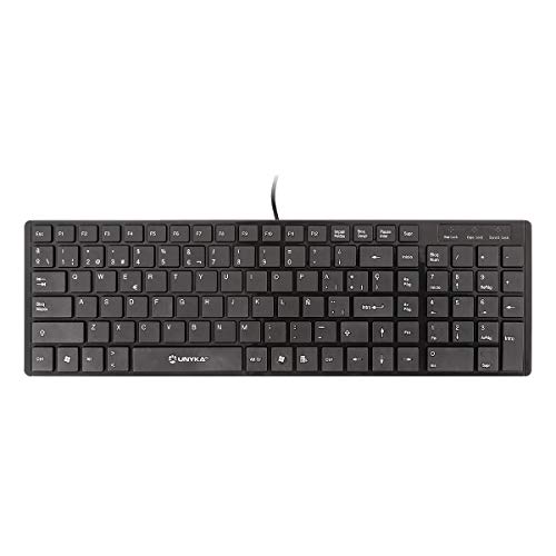 UNYKAch Teclado Slim UK-A7900 Teclas Planas