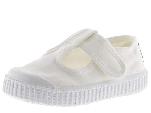 victoria Plano VICTORIA 1915 Sandalia Tira Lona Tintada 136625-KIDS para Unisex-niños Blanco 21