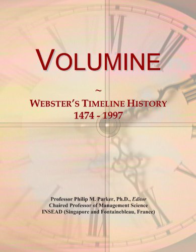 Volumine: Webster's Timeline History, 1474 - 1997