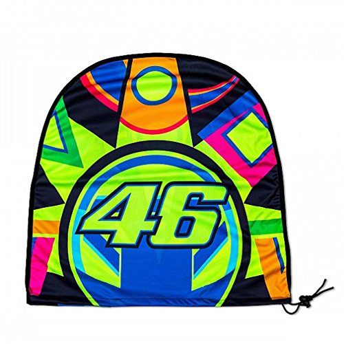 VR46 Sun and Moon - Soporte para Casco Impermeable, Multicolor