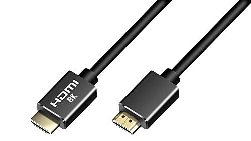 VSnetwork Cable HDMI 2.1 8K@60Hz, 4K @ 120hz Ultra HD High Speed 48Gbps HDMI Trenzado Cable, HDR eARC, Compatible con PS5 PS4 Pro Xbox One X Samsung Sony LG