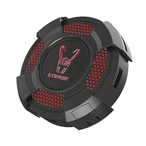 Woxter Stinger Hub Red- Hub multipuerto retroiluminado (4 Puertos, USB, Soporte para Teléfono y Compartimento para Tarjetas SD)