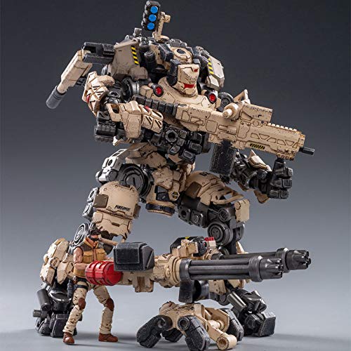 WXIAO HMMOZ Joytoy Scale Action Robot Steel Bone Desert Edition Heavy Firepower Mecha Recubierto Acepinado Producto Envío Libre 1/25 Animado Figura (Color : Desert Steel Bone)